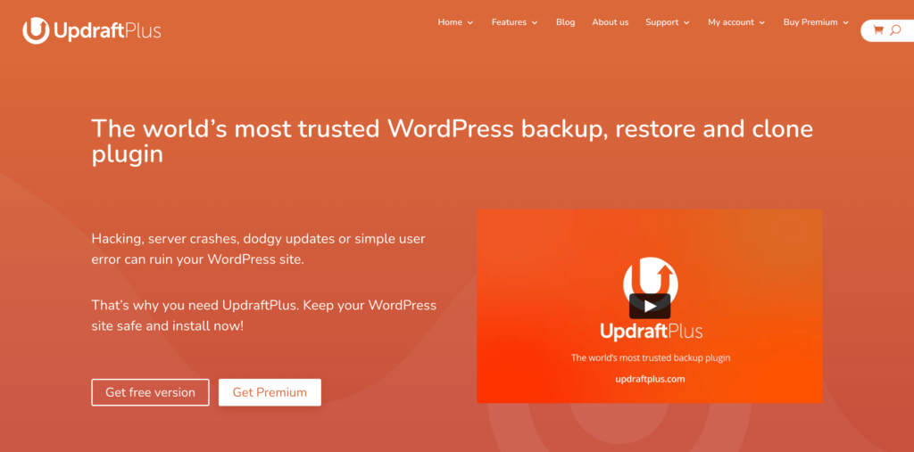 WordPress Backup Plugin - UpdraftPlus