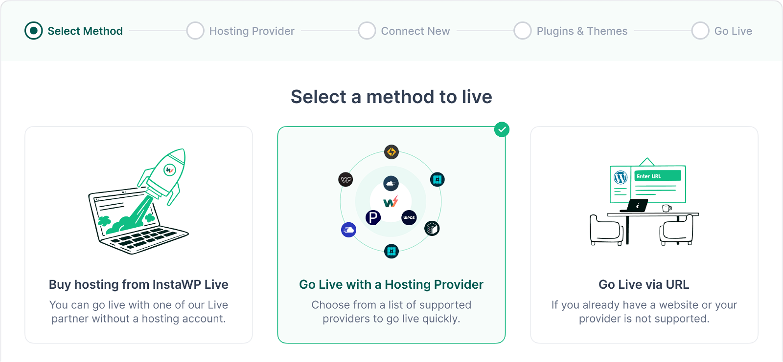 Go Live with a Hosting Provider