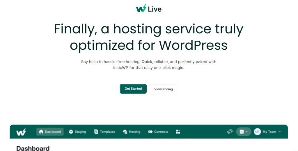InstaWP Live - Your Ideal WordPress hosting partner
