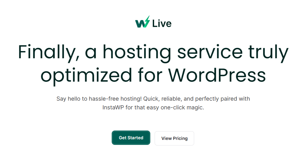  InstaWP Live WordPress Hosting Service