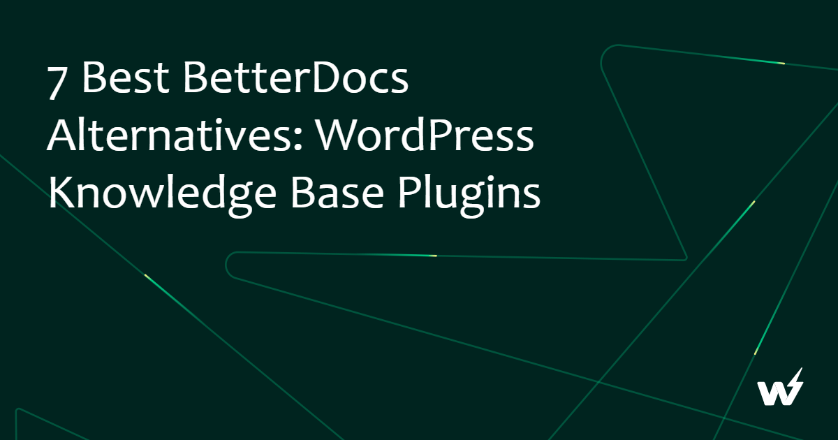 Best BetterDocs Alternatives: WordPress Knowledge Base Plugins